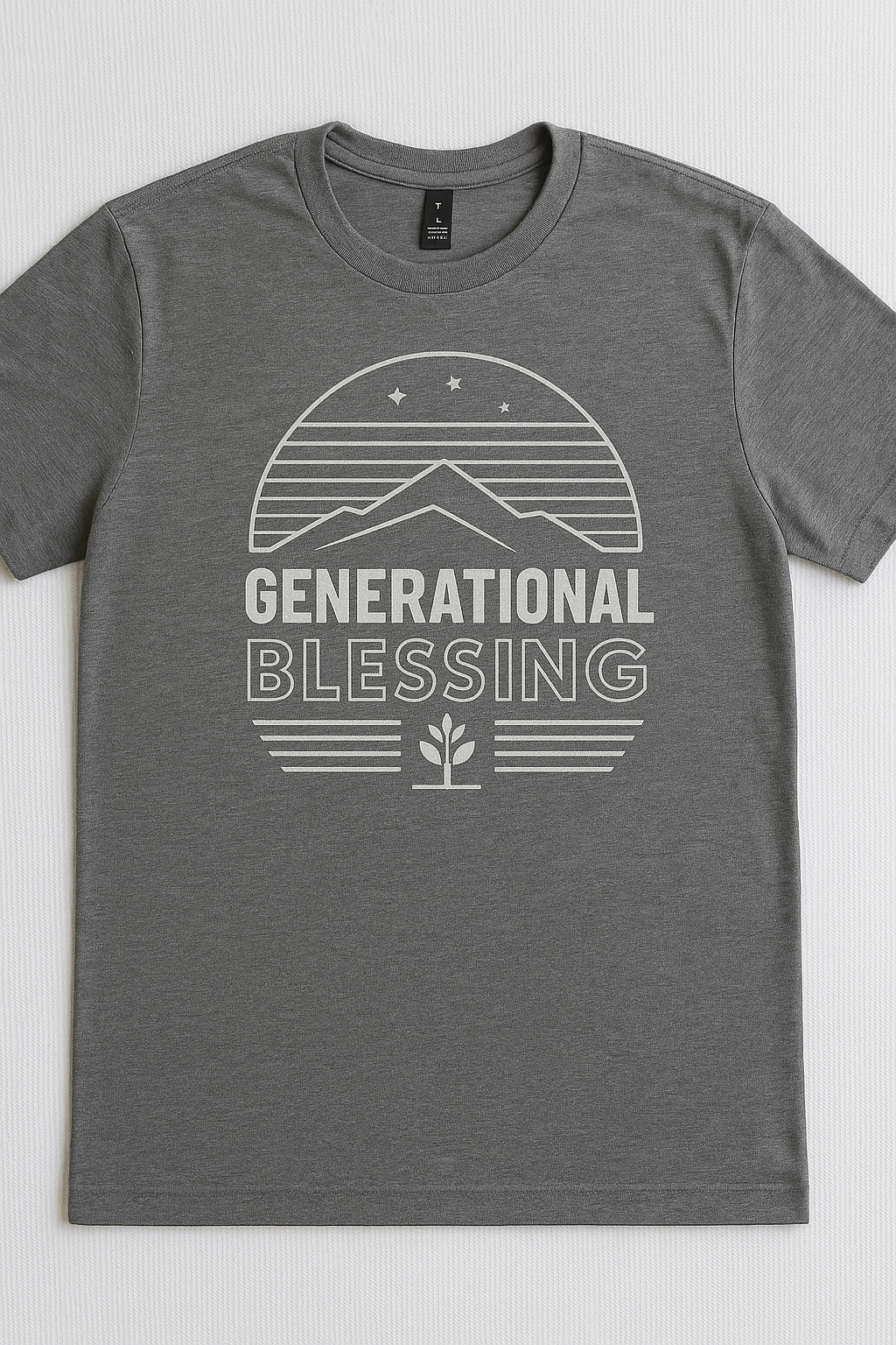 Generational Blessing- Grey ( Normal Fit )